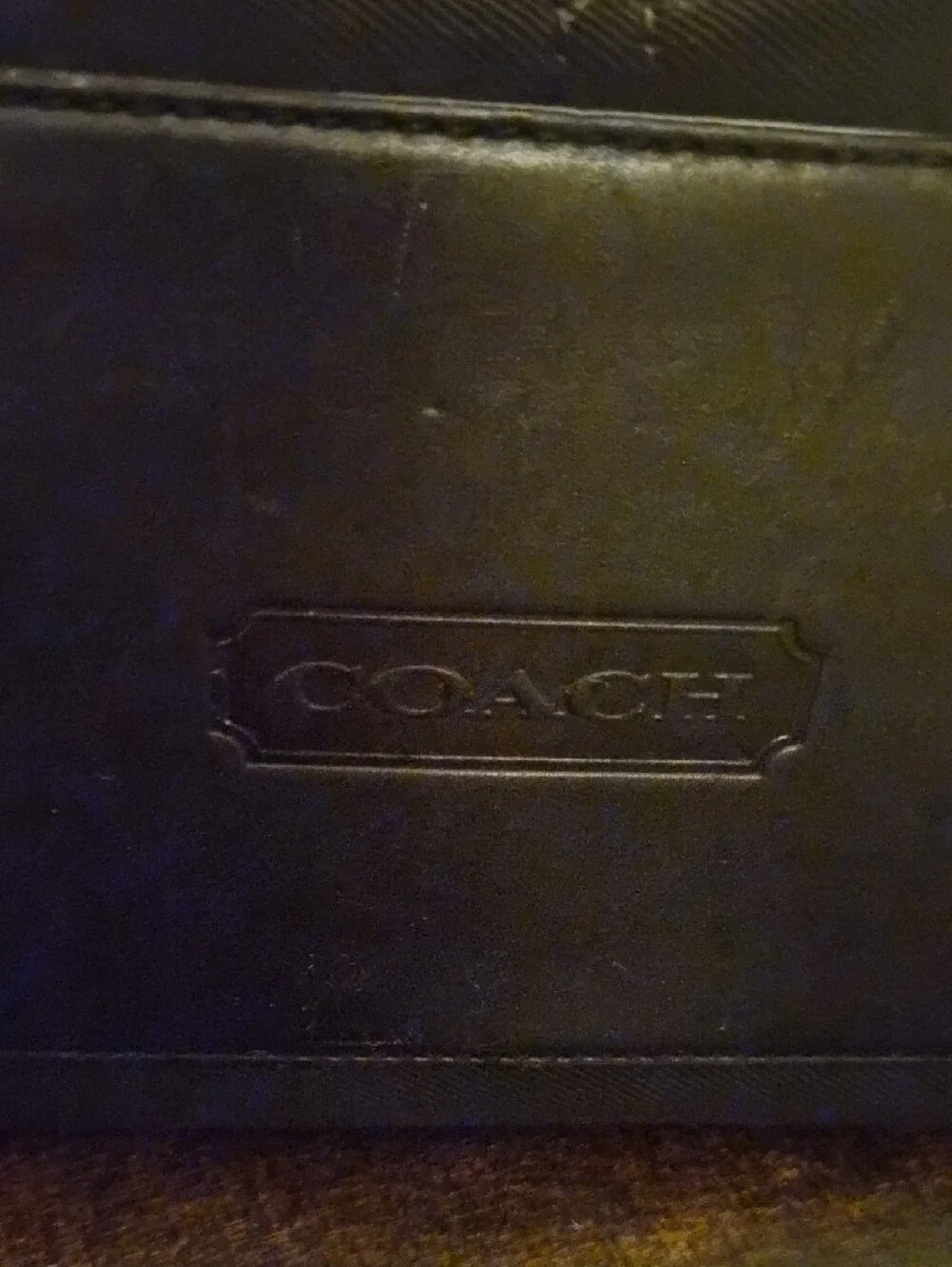 Coach Black Tote Bag with Leather Handles